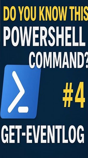 Do You Know This #PowerShell Command? #4 — Get-EventLog — #microsoft #windows