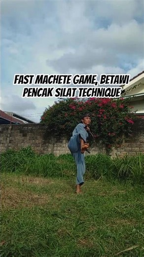 fast machete game, Betawi pencak silat technique