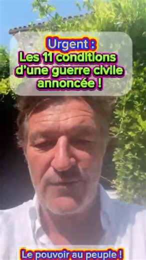 151K views · 6.5K reactions | Urgent : les 11 conditions d’une guerre civile annoncée ! #guerre #france #violence #presse #tv #PoliticsLive | Richard Boutry | Facebook