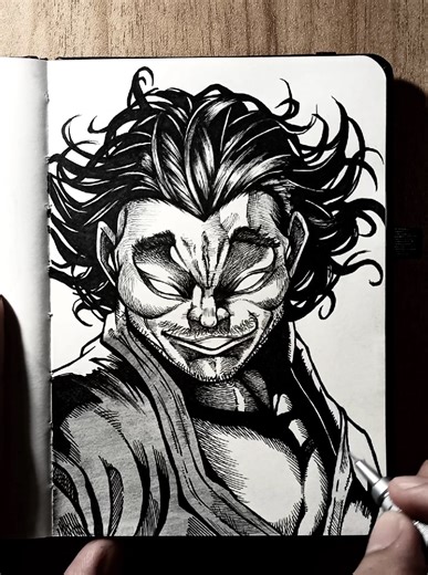 How to Draw Miyamoto Musashi from Baki