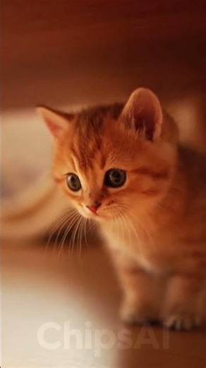 A Kitten’s Sneaky Under Table Adventure 🐾✨ #KittenLove #TabbyCat #KittenHideAndSeek #AdorableKittens