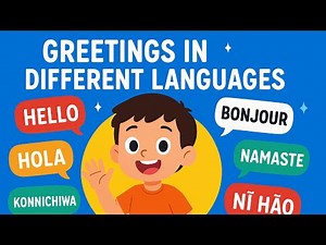 🌍✨ Greetings in Different Languages – Fun Learning Song for Kids! ✨🌍
