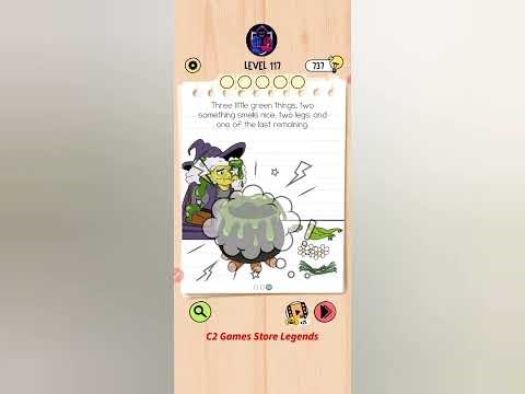 Brain Test 5 Level 117 Solution | All Parts Gameplay Walkthrough 