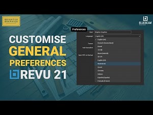 How to Customise General Preferences in Bluebeam Revu 21 | General Preferences Settings in Bluebeam