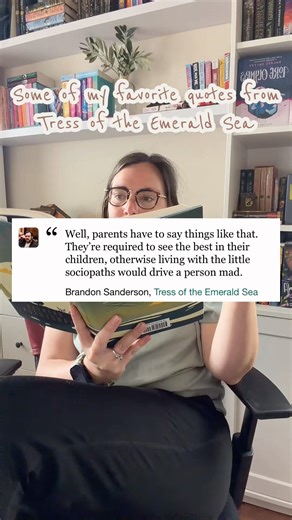 Some of my favorite quotes from Tress of the Emerald Sea by Brandon Sanderson #booktube #bookquotes