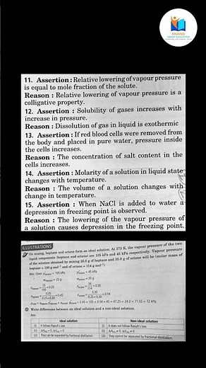 Class 12 Chemistry | Important Questions of Solutions | CBSE Board Exam Preparation
