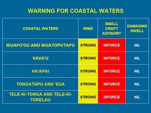 TV weather for Tonga issued on the 23rd October 2023 | Tonga Meteorological Services, Government of Tonga