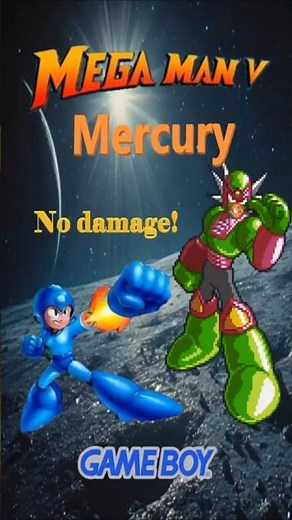 Mega Man (Rockman) V - Mercury - NO DAMAGE NO SPECIAL WEAPONS Game Boy #Retrogaming #MegaMan #shorts