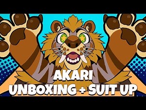 Akari unboxing + Suit up! | MulticolorBark fursuit