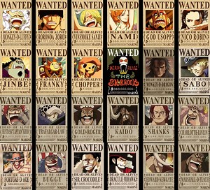 One Piece | Wanted Poster | T-shirt Print | Cup Printing | Pirates | Digital Download - Etsy