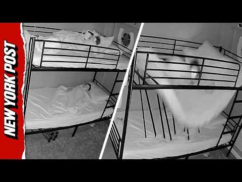Terrifying Moment Top Bunk Collapses Onto Sleeping Brother – Days After Mom Built it From Amazon