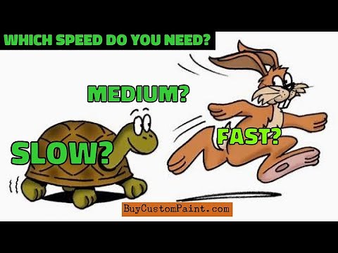 Choosing the right Activator / Reducer speed for your Paint Job (Fast, Medium or Slow)