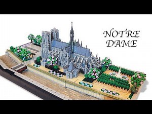 Microscale LEGO Notre Dame Cathedral | Brickworld Chicago 2019
