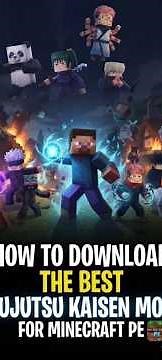 How 🤔 to get 😆 Jujutsu Kaisen💯🤯 Mod Addon ‼️ In Minecraft Bedrock 🔥 🔥 #Minecraft #shorts