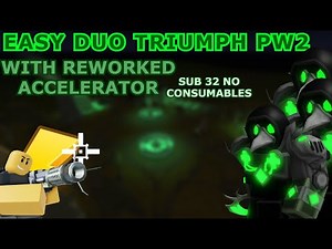 POLLUTED WASTELAND 2 DUO TRIUMPH with REWORKED ACCELERATOR | Tower Defense Simulator