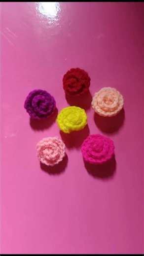 Crochet Rose Hair Clip | mini rose | crochet clip | tictac clips #shortsfeed #handmadeseller #short