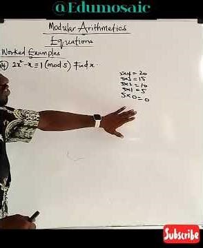 "Modular Equations Step-by-step: Number Theory Lesson"