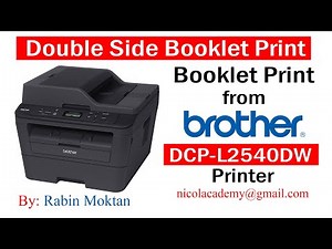 How to Booklet Print out both side on page || Booklet print from Brother DCP-L2540DW ||