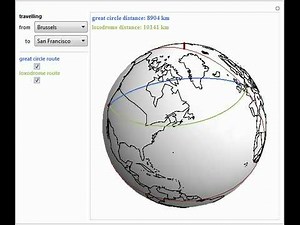 Comparing Loxodromes and Great Circle Routes