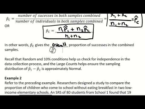 AP Statistics Lesson 9.3: Tests About a Difference in Proportions