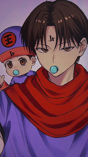 センター分け男子キャラにおける蛮骨と神威のイラストと魅力