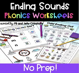 Ending Sounds Worksheets