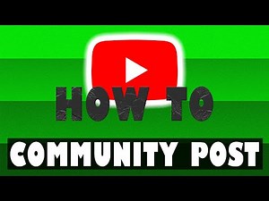 How To Make a Community Post on YouTube in 2023 (Phone & PC)