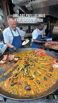 Paella do Borough Market em Londres