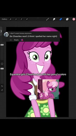 Cheerilee with Pony Colors in Equestria Girls