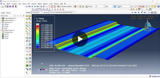 #abaqus #abaqusexplicit #sheetmetal #drawingsimulation #fea #nonlinearanalysis #explicitdynamics #manufacturingsimulation | Charan Annamalai
