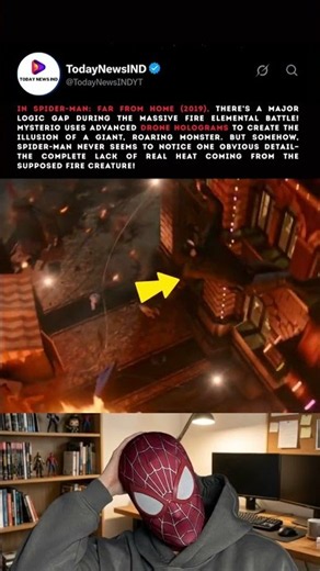 Tom Holland’s Spider-Man Missed a Huge Clue About the Giant Fire Monster in Far From Home