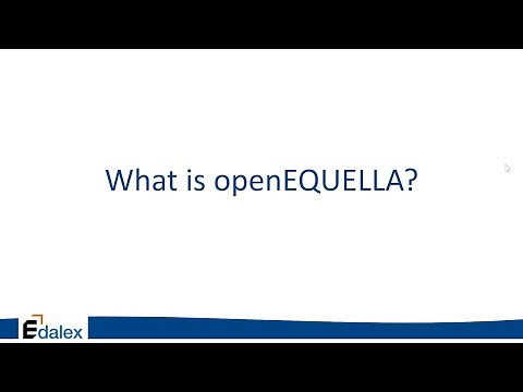 An Overview of openEQUELLA with Alistair Oliver - Director, Edalex