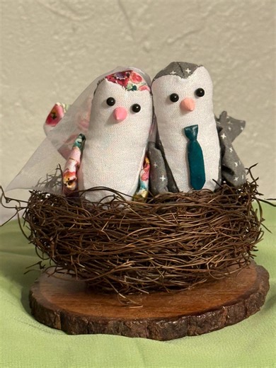 Wedding Cake Topper Love Birds Unique Keepsake - Etsy