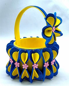 Beautiful Paper Basket - How to Make Basket - Handmade Gift Basket - DIY Crafts #diy #basket #handmade | Origami Art & Crafts