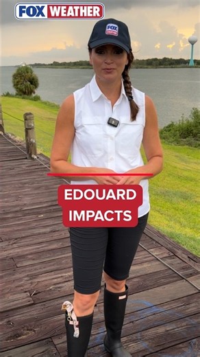 FOX Weather Meteorologist Britta Merwin Tracks The Impacts Of Edouard In Texas