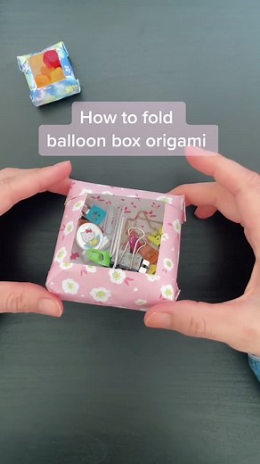 Origami Balloon Box Tutorial by Mari Ono