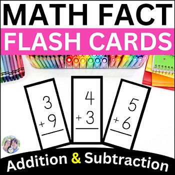 Mixed Addition and Subtraction to Within 20 Flash Cards 2nd Grade Math Fluency