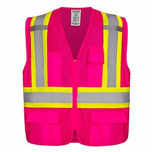 KAYGO Safety Vest with Pockets - High Visibility Reflective Vest ANSI Class 2 Construction Vest