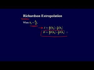 6.3.5-Numerical Differentiation: Richardson Extrapolation