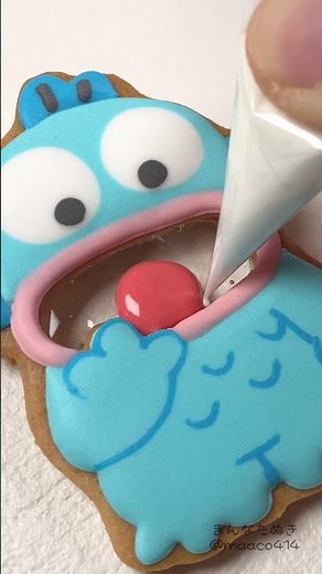 Hankyodon and Sayuri's icing cookie ‖ ICING COOKIE OF HANGYODON / Sanrio #shorts