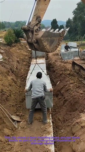 Stone Installation: Underground Foundation Blocks