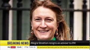 24K views · 294 reactions | BREAKING: Allegra Stratton has resigned as an adviser to the Prime Minister after footage emerged of her and other senior Number 10 officials joking and laughing about a Downing Street Christmas party last year. Read the latest: https://trib.al/aYpPW0Y | Sky News | Facebook