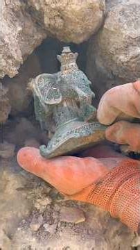 amazing treasure recovery from beneath the rock 🪨 #archaeology #gold #adventure #history