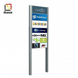 [Hot Item] Outdoor Advertising Pylon Sign Standing Pylon Advertising Sign Board Steel Structure