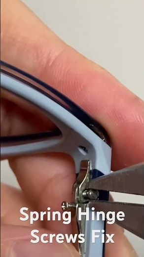 Tips and Tricks - Fix Eyeglasses Temple Screws , Spring Hinge Screw ,Spring Glasses