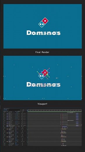 Breakdown of Dominos Logo Animation #logoanimation #motiongraphics