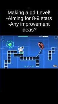 Making a gd level (Pt. 5) #geometrydash #gd #gaming