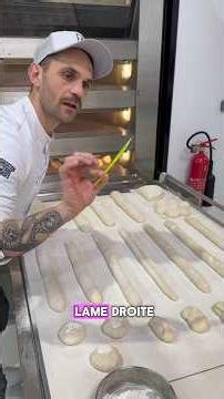 Comment bien lamer une baguette ! #boulangerie #bakery