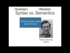 Syntactic Development (Stanford Psych 60)