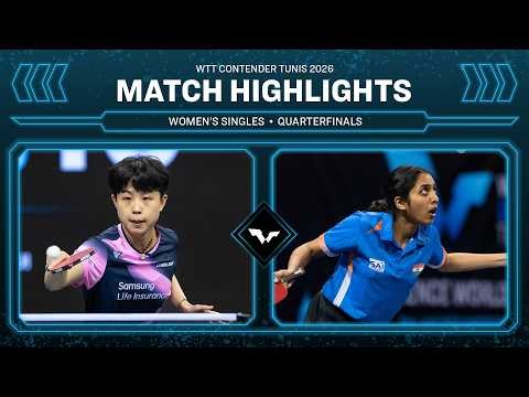 Joo Chenhui vs Yashaswini Ghorpade | WS QF | #WTTTunis 2026